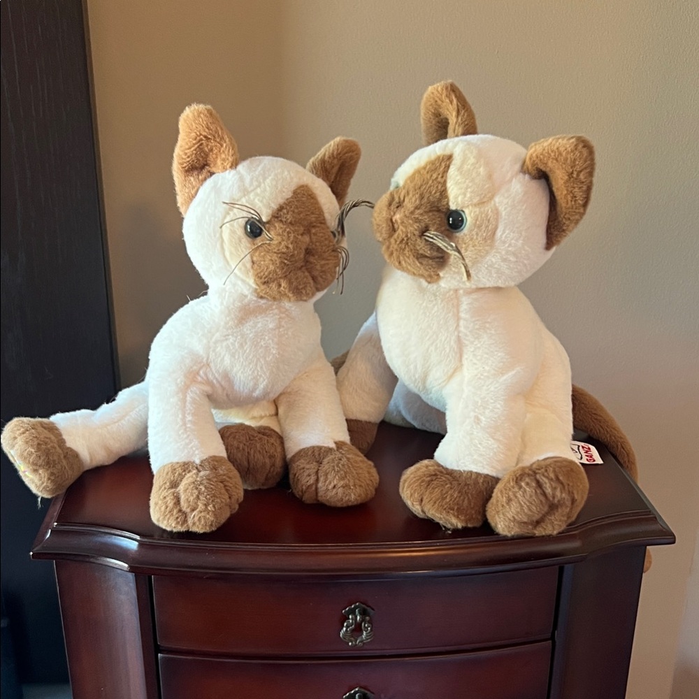 GANZ Plush Toy with Cream and Brown Fur